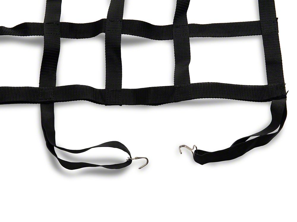 Jeep Licensed by RedRock Rear Seat Cargo Net/Pet Divider with Jeep Logo (07-18 Jeep Wrangler JK 4-Door)