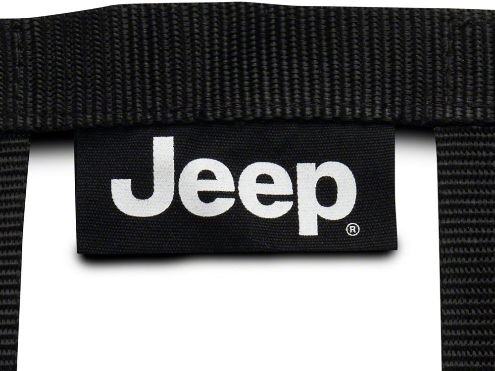 Jeep Licensed by RedRock Rear Seat Cargo Net/Pet Divider with Jeep Logo (07-18 Jeep Wrangler JK 4-Door)