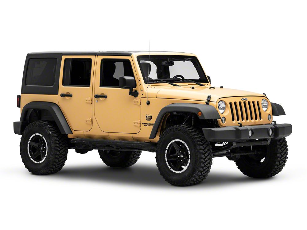 Jeep Licensed by RedRock Go Topless Jeep Decal; Matte Black (87-18 Jeep Wrangler YJ, TJ & JK)