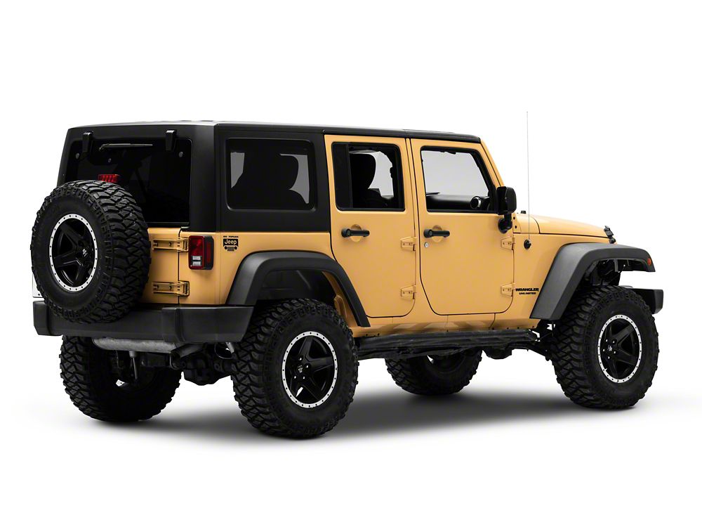 Jeep Licensed by RedRock Go Topless Jeep Decal; Matte Black (87-18 Jeep Wrangler YJ, TJ & JK)