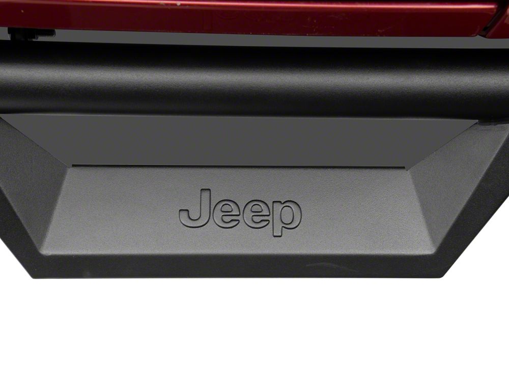 Jeep Licensed by RedRock HD Drop Side Step Bars with Jeep Logo (07-18 Jeep Wrangler JK 2-Door)
