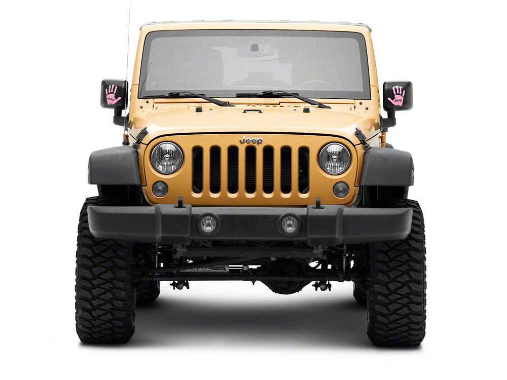 Jeep Licensed by RedRock Jeep Wave Decal; Pink (87-18 Jeep Wrangler YJ, TJ & JK)