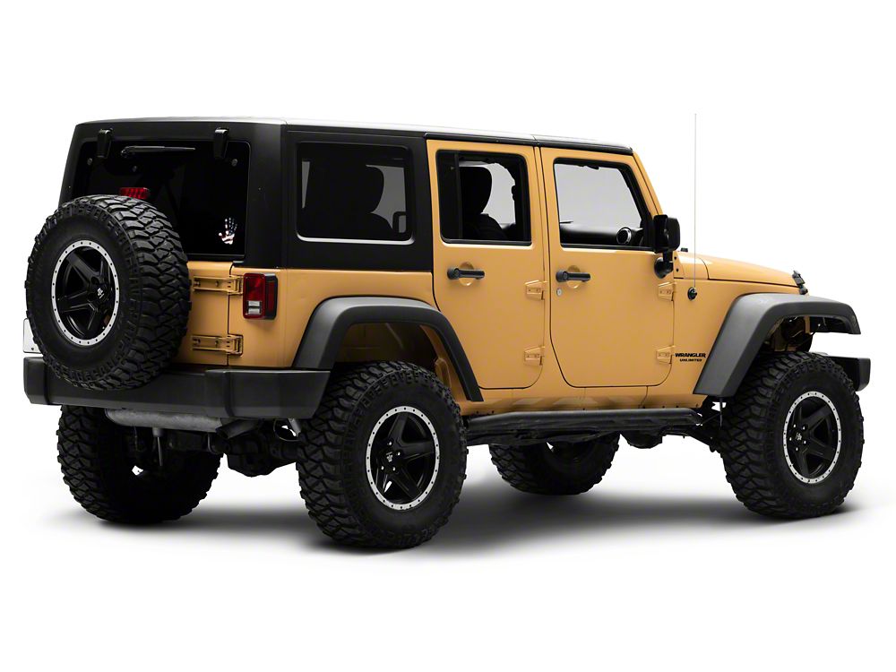 Jeep Licensed by RedRock Jeep Wave Decal; Real Flag (87-18 Jeep Wrangler YJ, TJ & JK)
