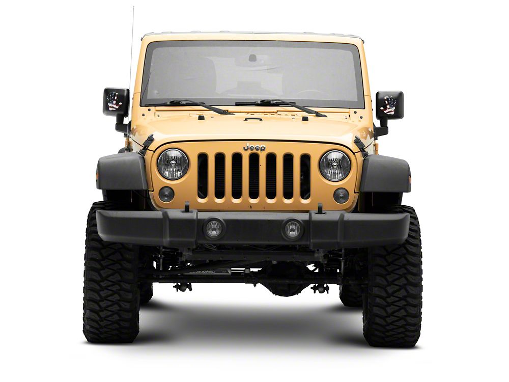 Jeep Licensed by RedRock Jeep Wave Decal; Real Flag (87-18 Jeep Wrangler YJ, TJ & JK)