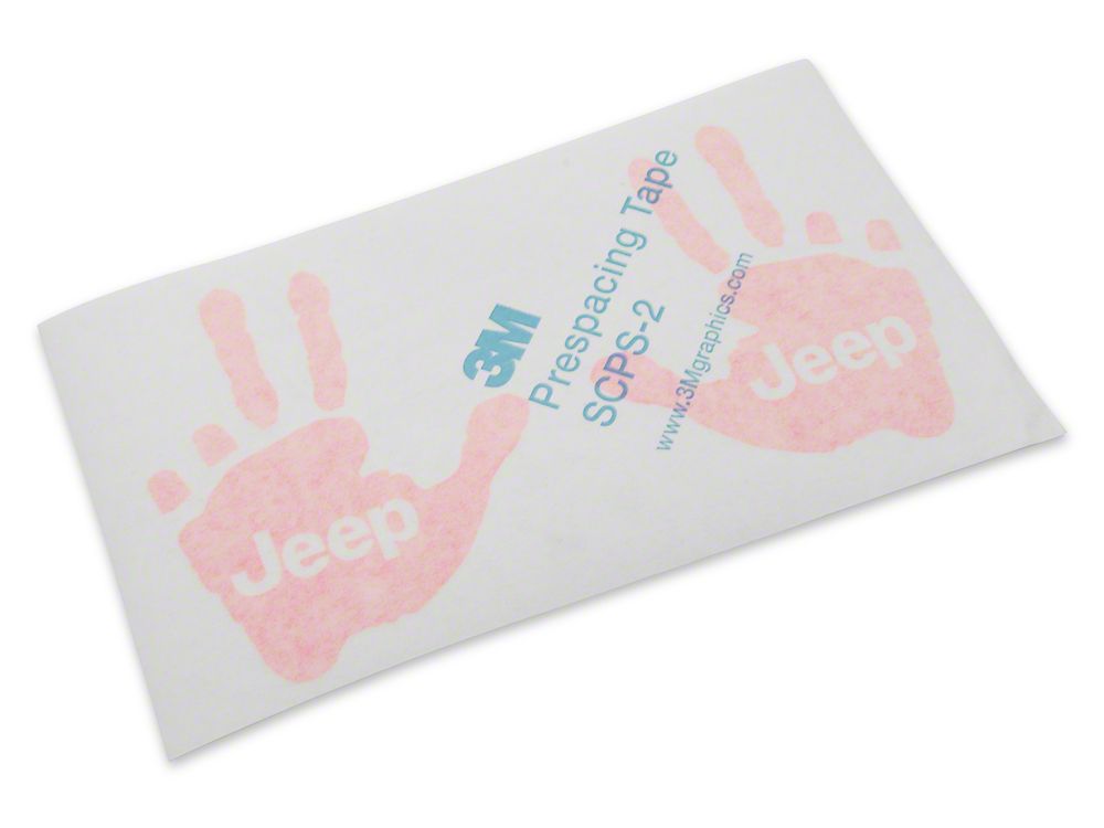 Jeep Licensed by RedRock Jeep Peace Decal; Pink (87-18 Jeep Wrangler YJ, TJ & JK)