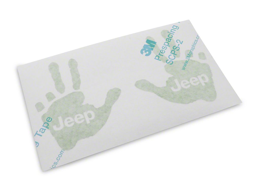 Jeep Licensed by RedRock Jeep Peace Decal; Lime (87-18 Jeep Wrangler YJ, TJ & JK)