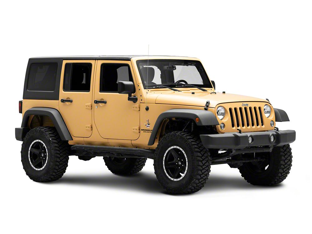 Jeep Licensed by RedRock Jeep Peace Decal; Real Flag (87-18 Jeep Wrangler YJ, TJ & JK)