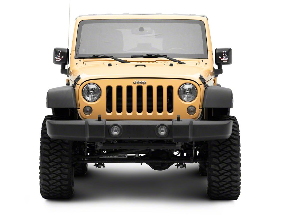 Jeep Licensed by RedRock Jeep Peace Decal; Real Flag (87-18 Jeep Wrangler YJ, TJ & JK)