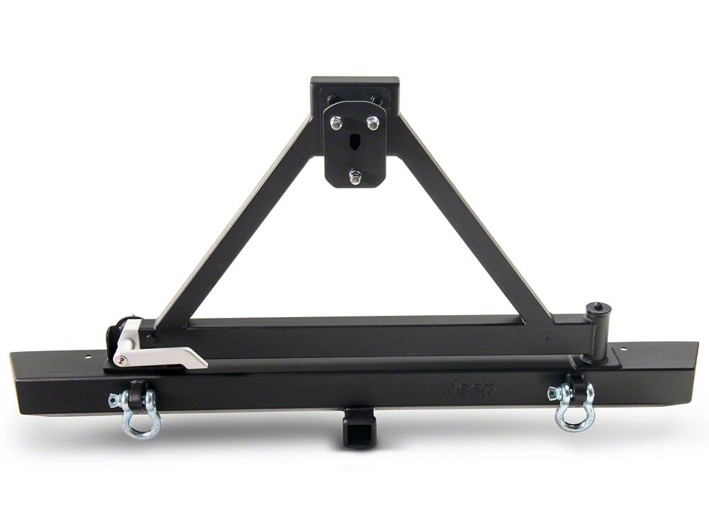 Jeep Licensed by RedRock Classic Rear Bumper with Tire Carrier and Jeep Logo (87-06 Jeep Wrangler YJ & TJ)
