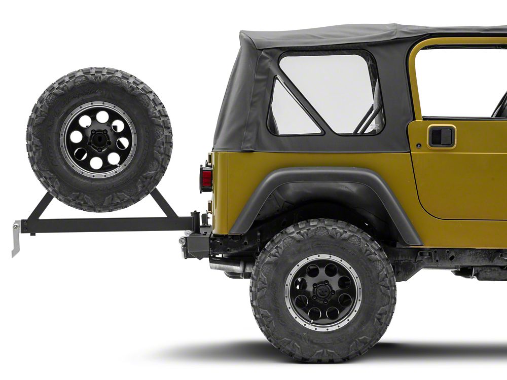 Jeep Licensed by RedRock Classic Rear Bumper with Tire Carrier and Jeep Logo (87-06 Jeep Wrangler YJ & TJ)