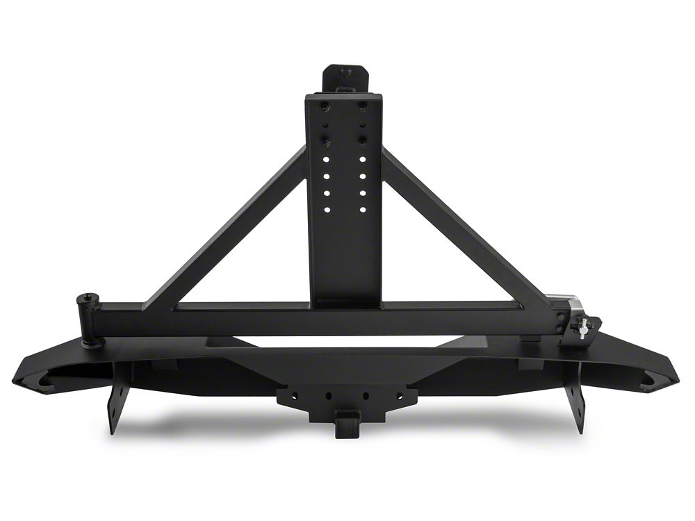 Jeep Licensed by RedRock Trail Force HD Rear Bumper with Tire Carrier and Jeep Logo (07-18 Jeep Wrangler JK)