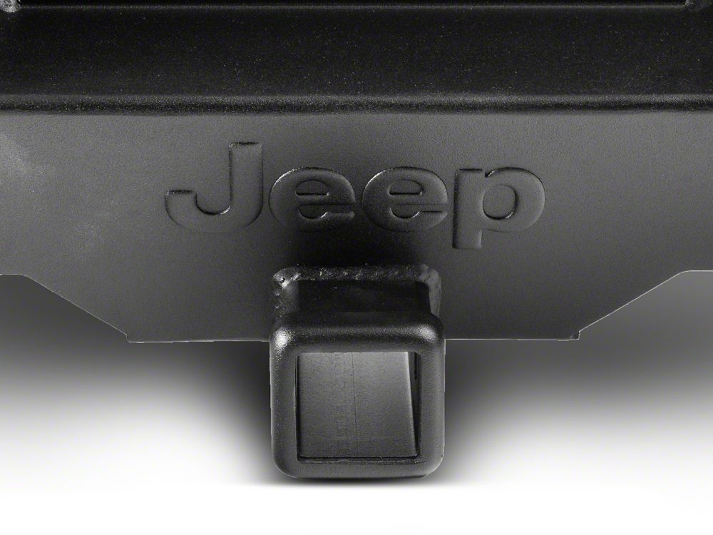 Jeep Licensed by RedRock Trail Force HD Rear Bumper with Tire Carrier and Jeep Logo (07-18 Jeep Wrangler JK)