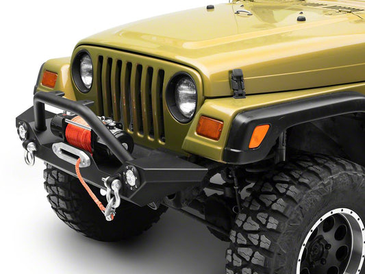 Jeep Licensed by RedRock Trail Force HD LED Front Bumper with Jeep Logo (87-06 Jeep Wrangler YJ & TJ)