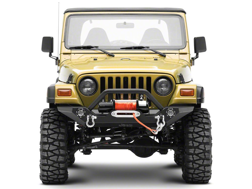 Jeep Licensed by RedRock Trail Force HD LED Front Bumper with Jeep Logo (87-06 Jeep Wrangler YJ & TJ)