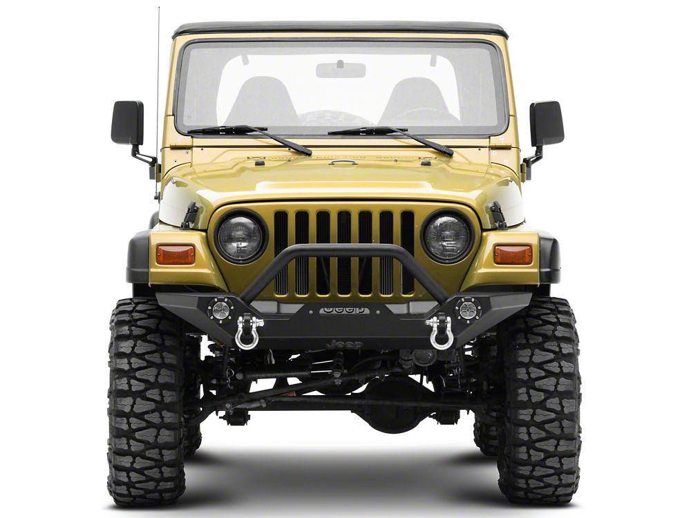 Jeep Licensed by RedRock Trail Force HD LED Front Bumper with Jeep Logo (87-06 Jeep Wrangler YJ & TJ)