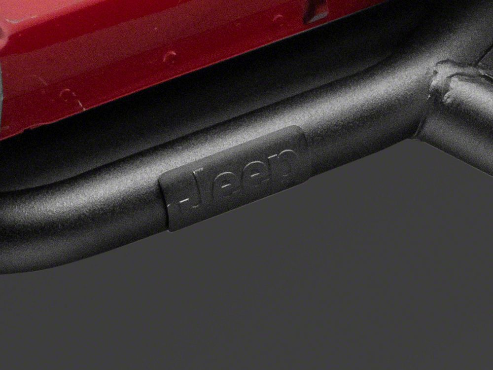 Jeep Licensed by RedRock HD Drop Side Step Bars with Jeep Logo (07-18 Jeep Wrangler JK 2-Door)