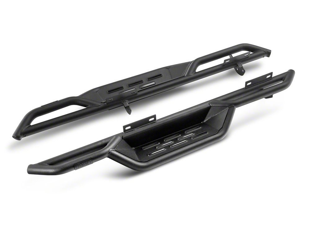 Jeep Licensed by RedRock HD Drop Side Step Bars with Jeep Logo (07-18 Jeep Wrangler JK 2-Door)