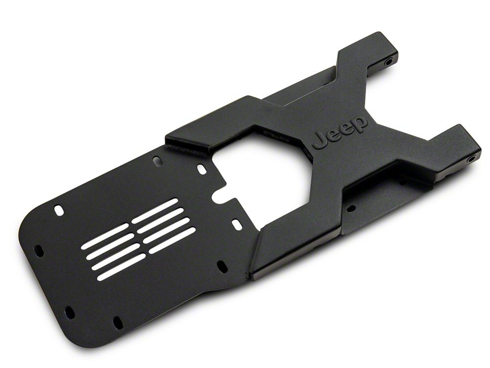 Jeep Licensed by RedRock HD Tire Carrier Bracket for OEM Tire Mount with Jeep Logo (07-18 Jeep Wrangler JK)