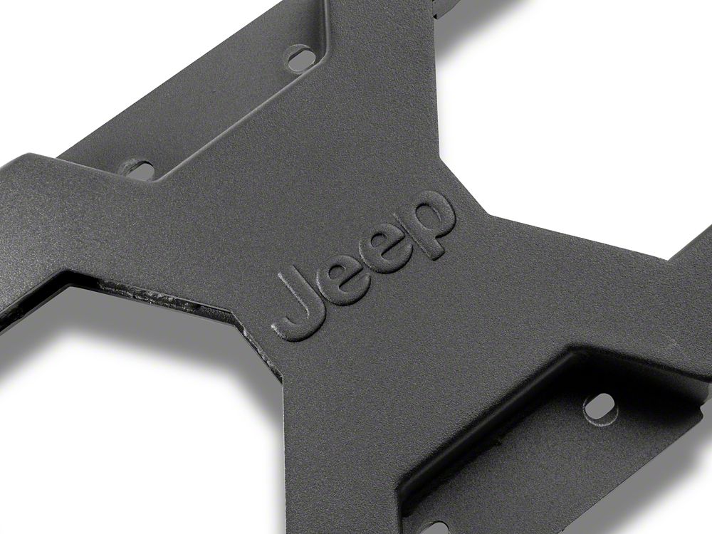 Jeep Licensed by RedRock HD Tire Carrier Bracket for OEM Tire Mount with Jeep Logo (07-18 Jeep Wrangler JK)