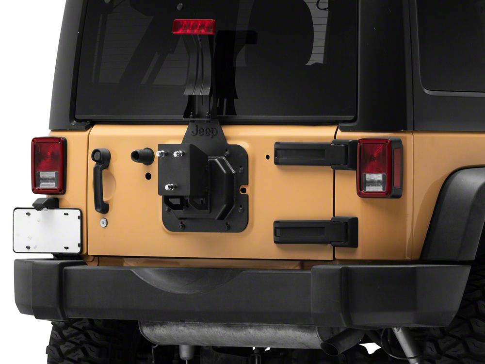 Jeep Licensed by RedRock HD Spare Tire Mount with Jeep Logo (07-18 Jeep Wrangler JK)