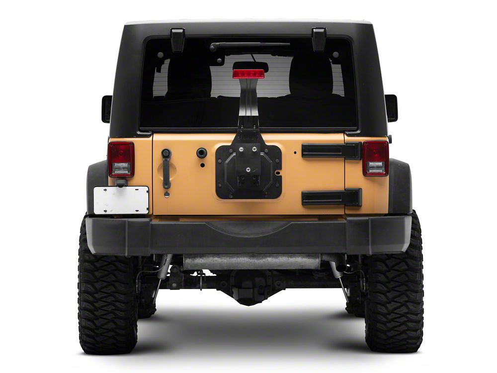 Jeep Licensed by RedRock HD Spare Tire Mount with Jeep Logo (07-18 Jeep Wrangler JK)
