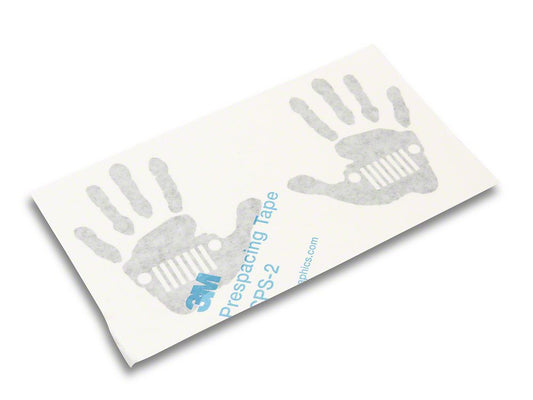 Jeep Licensed by RedRock Jeep Wave Grille Decal; Gloss Black (20-25 Jeep Gladiator JT)