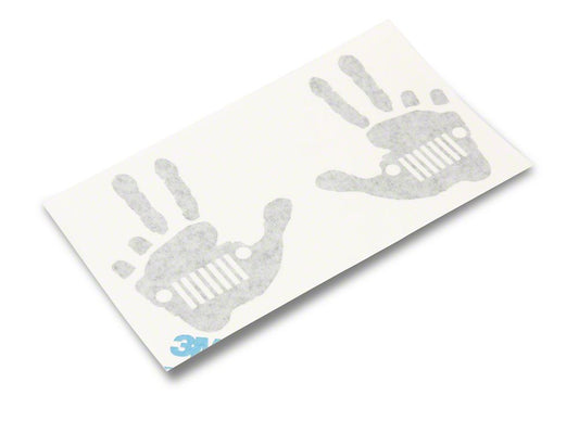 Jeep Licensed by RedRock Jeep Peace Grille Decal; Matte Black (20-25 Jeep Gladiator JT)