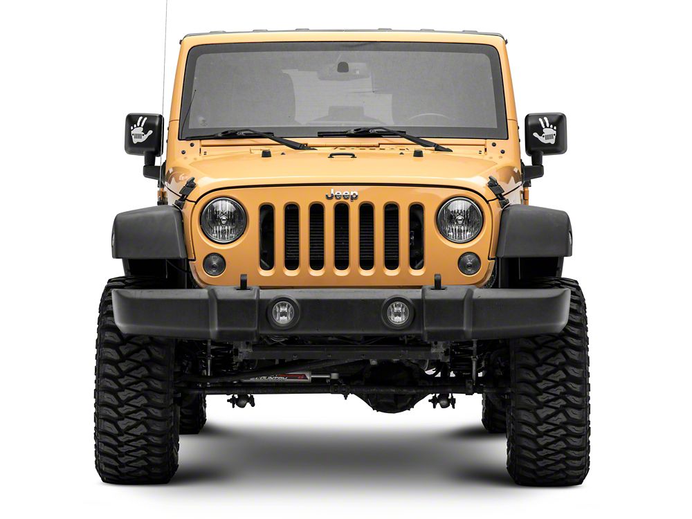 Jeep Licensed by RedRock Jeep Peace Grille Decal; White (87-18 Wrangler YJ, TJ & JK)