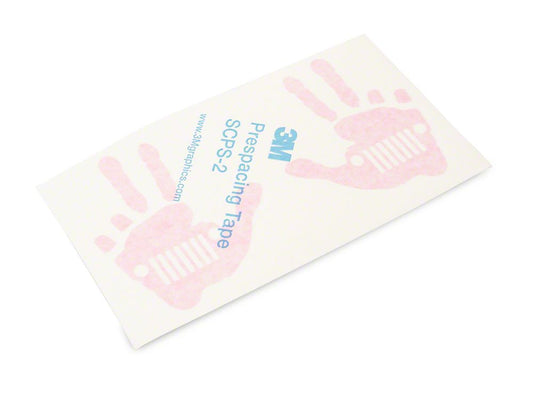 Jeep Licensed by RedRock Jeep Peace Grille Decal; Pink (20-25 Jeep Gladiator JT)