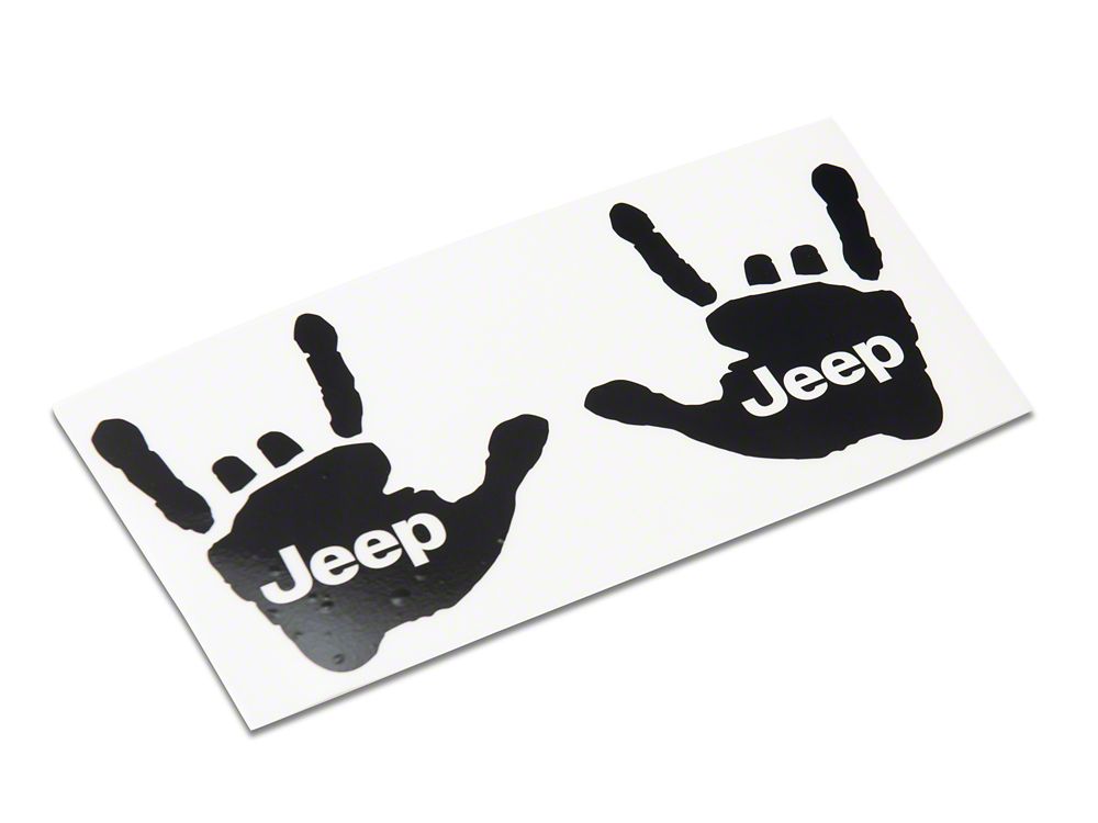 Jeep Licensed by RedRock Jeep Metal Decal; Gloss Black (87-18 Wrangler YJ, TJ & JK)