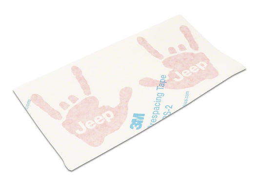 Jeep Licensed by RedRock Jeep Metal Decal; Red (20-25 Jeep Gladiator JT)