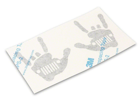 Jeep Licensed by RedRock Jeep Metal Grille Decal; Gloss Black (20-25 Jeep Gladiator JT)