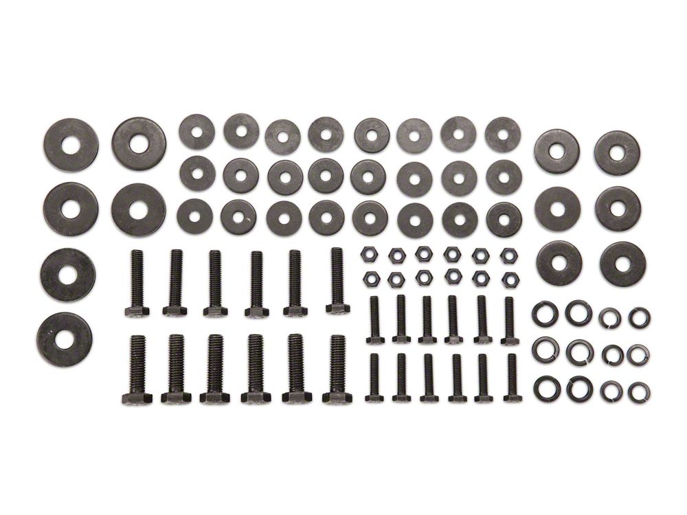 RedRock Replacement Rocker Guard Hardware Kit for J100187 Only (07-18 Jeep Wrangler JK 4-Door)