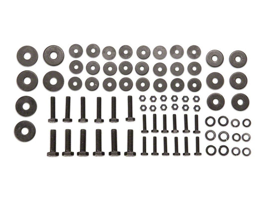 RedRock Replacement Rocker Guard Hardware Kit for J100188 Only (07-18 Jeep Wrangler JK 2-Door)