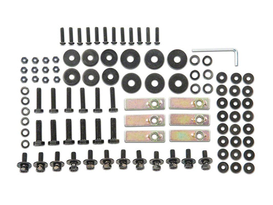 RedRock Replacement Side Step Bar Hardware Kit for J100177 Only (07-18 Jeep Wrangler JK 4-Door)