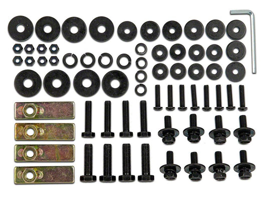 RedRock Replacement Side Step Bar Hardware Kit for J100178 Only (07-18 Jeep Wrangler JK 2-Door)