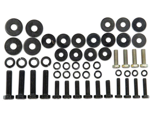 RedRock Replacement Side Step Bar Hardware Kit for J100544 Only (04-06 Jeep Wrangler TJ Unlimited)