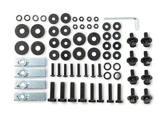 RedRock Replacement Side Step Bar Hardware Kit for J100555 Only (07-18 Jeep Wrangler JK 2-Door)