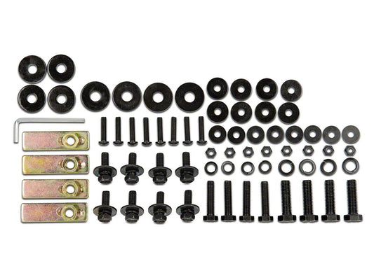 RedRock Replacement Side Step Bar Hardware Kit for J100558 Only (07-18 Jeep Wrangler JK 2-Door)