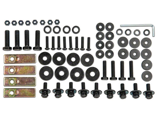 RedRock Replacement Side Step Bar Hardware Kit for J100559 Only (07-18 Jeep Wrangler JK 2-Door)