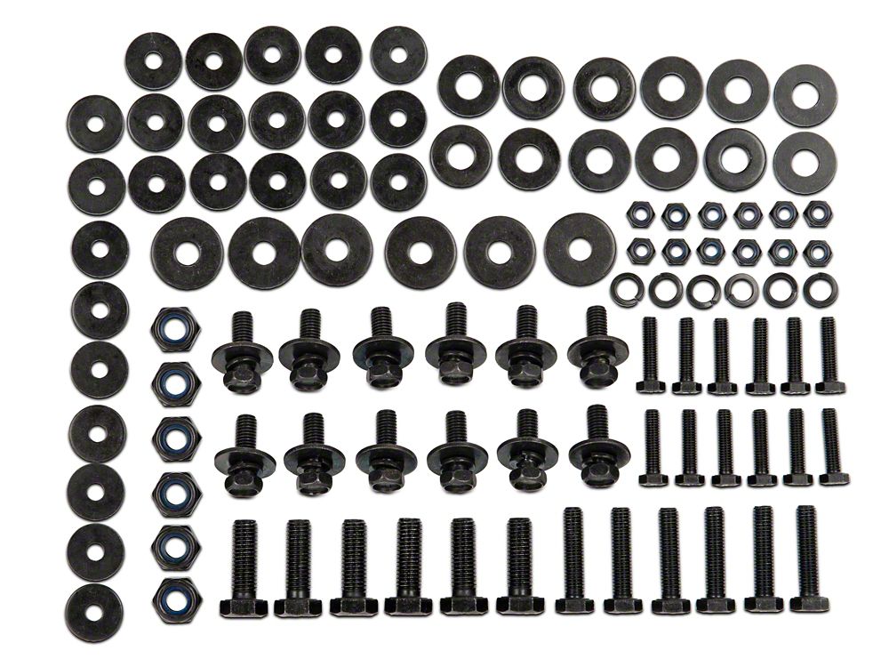 RedRock Replacement Side Step Bar Hardware Kit for J127015-JL Only (18-25 Jeep Wrangler JL 2-Door)