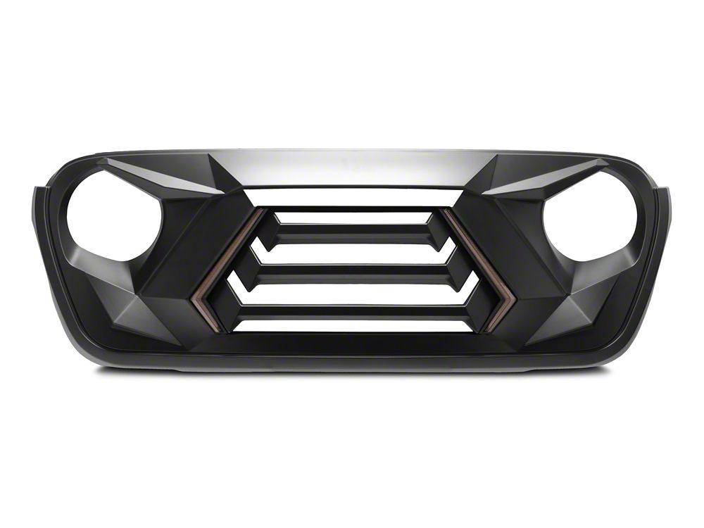RedRock Goliath Grille with LED DRL and Turn Signals (18-25 Jeep Wrangler JL w/o TrailCam)