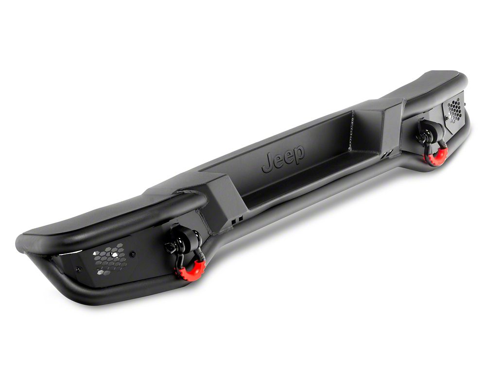 Jeep Licensed by RedRock HD Tubular Rear Bumper with Jeep Logo (07-18 Jeep Wrangler JK)