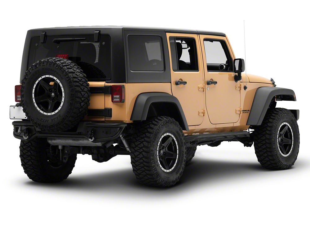 Jeep Licensed by RedRock HD Tubular Rear Bumper with Jeep Logo (07-18 Jeep Wrangler JK)