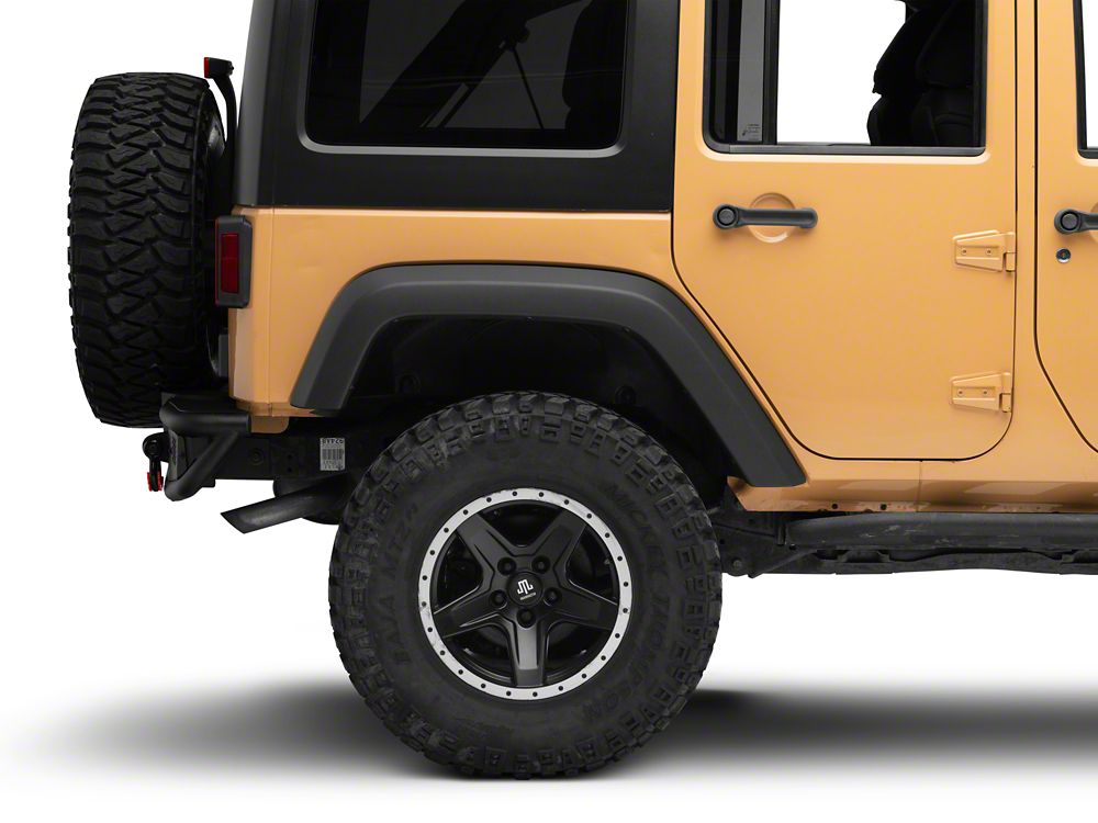 Jeep Licensed by RedRock HD Tubular Rear Bumper with Jeep Logo (07-18 Jeep Wrangler JK)