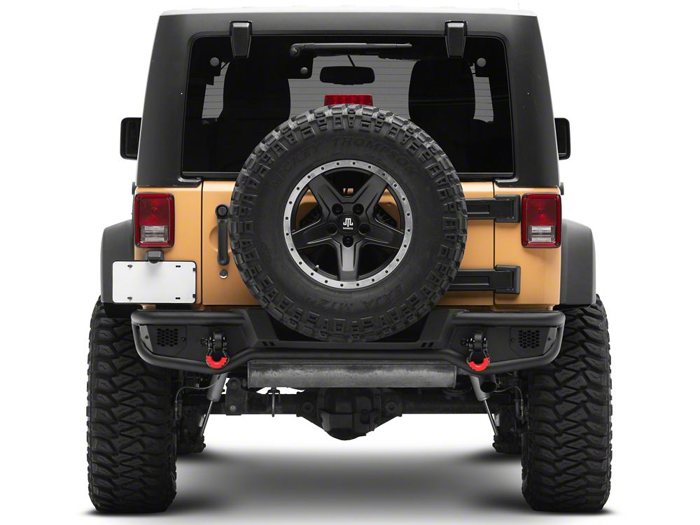 Jeep Licensed by RedRock HD Tubular Rear Bumper with Jeep Logo (07-18 Jeep Wrangler JK)
