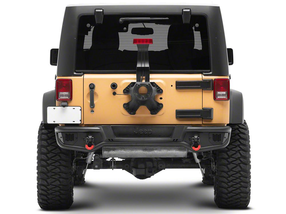 Jeep Licensed by RedRock HD Tubular Rear Bumper with Jeep Logo (07-18 Jeep Wrangler JK)