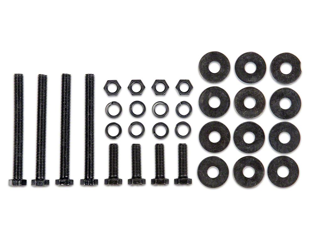 Jeep Licensed by RedRock Replacement Bumper Hardware Kit for J164981 Only (07-18 Jeep Wrangler JK)