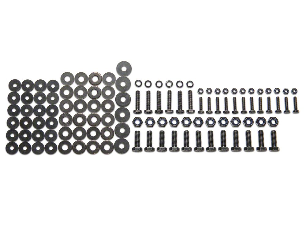 RedRock Replacement Drop Step Hardware Kit for J152421-JL Only (18-25 Jeep Wrangler JL 4-Door)