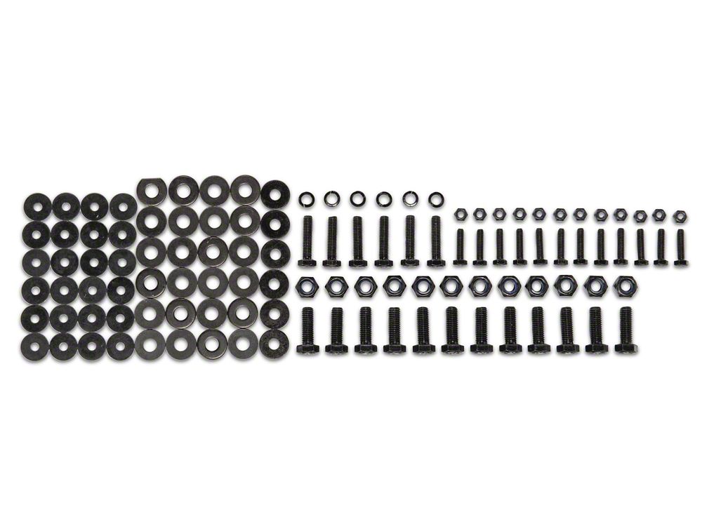 Jeep Licensed by RedRock Replacement Side Step Bar Hardware Kit for J173991 Only (07-18 Jeep Wrangler JK 4-Door)